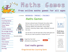 Tablet Screenshot of maths-games.org